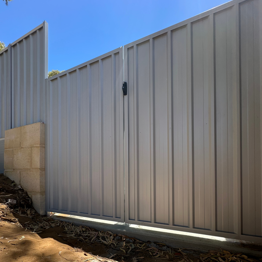 Double Colorbond Steel Gates