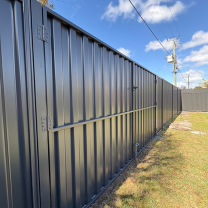 Double Colorbond Steel Gates